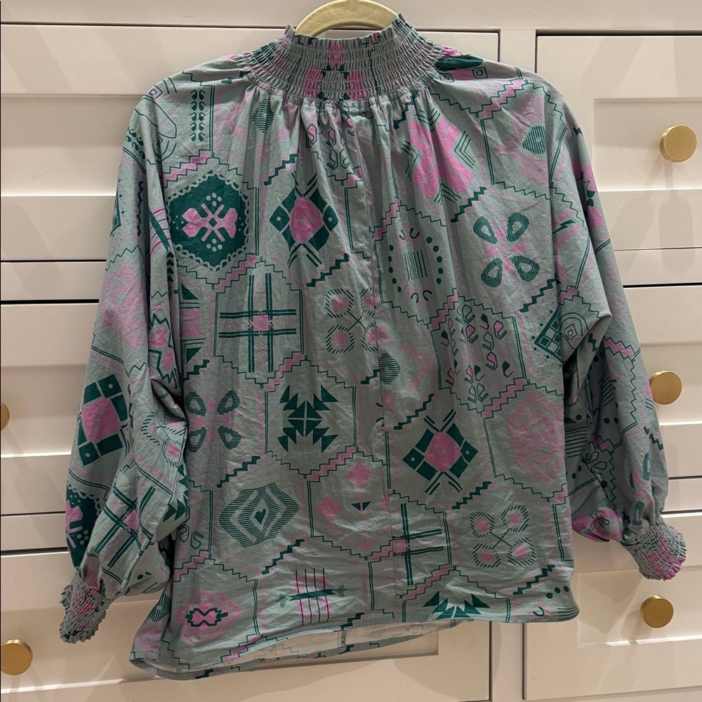 Sheridan French XS Patterned Blouse